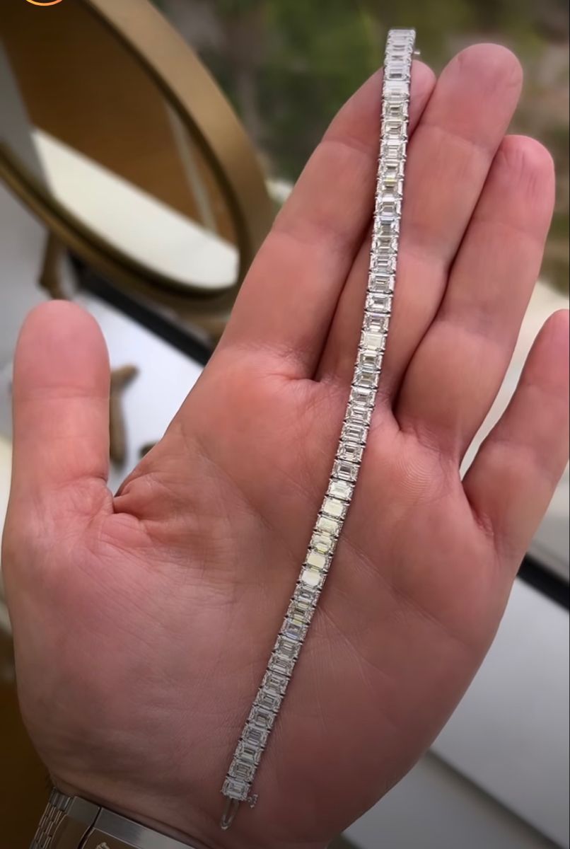 Emerald Cut Tennis Bracelet