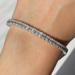 Emerald Cut Tennis Bracelet Mini Match