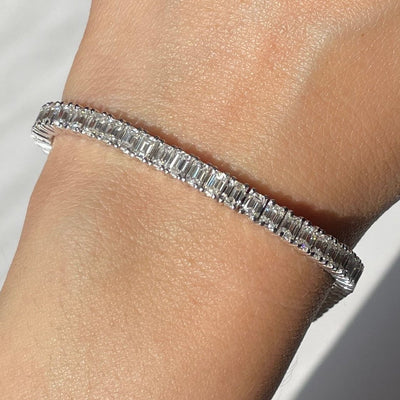 Emerald Cut Tennis Bracelet Mini Match