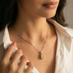 Elegant Pear Gemstone Pendant