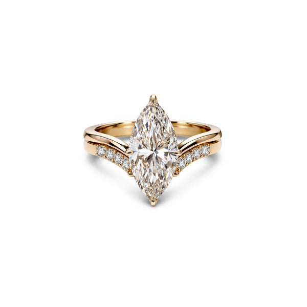 Duo marquise ring - Sterling Silver Jewellery by Traya Jewels.