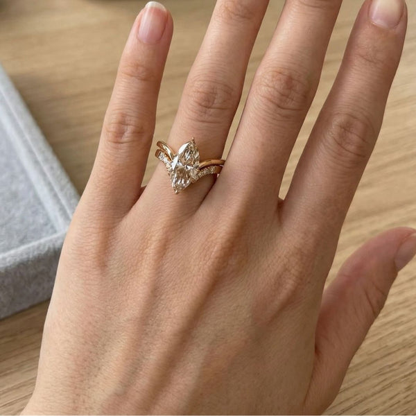 Duo marquise ring