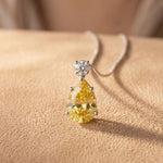 Elegant Pear Gemstone Pendant
