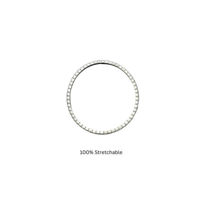 Silver Elastic Tennis Bracelet