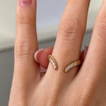 Duo marquise ring