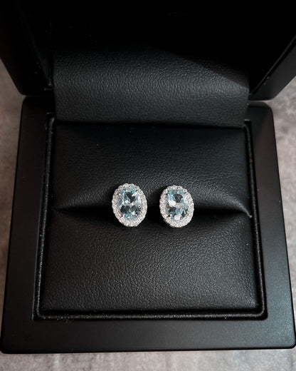Celeste Aquamarine Studs
