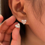 Eternal Heart Solitaire Studs