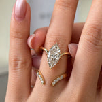 Duo marquise ring