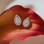 Halo Pear Studs