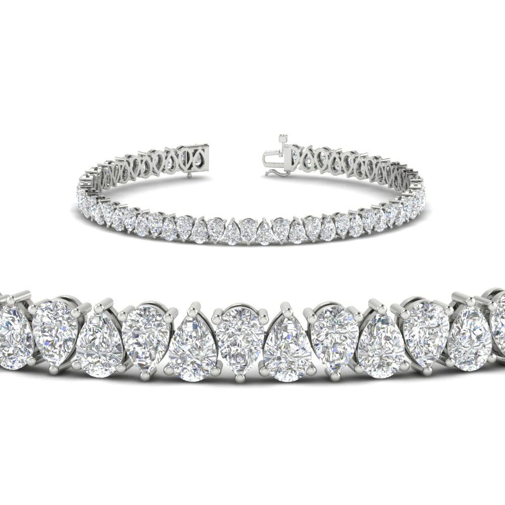 Pear Cut Tennis Bracelet