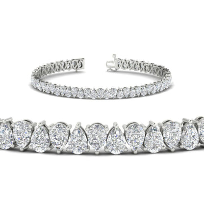 Pear Cut Tennis Bracelet