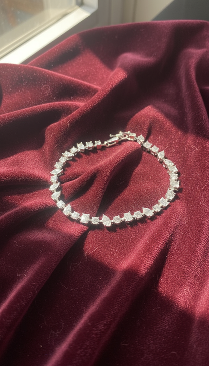 Mixed-Cut Stone Baguette Bracelet