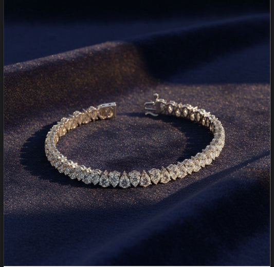 Pear Cut Tennis Bracelet