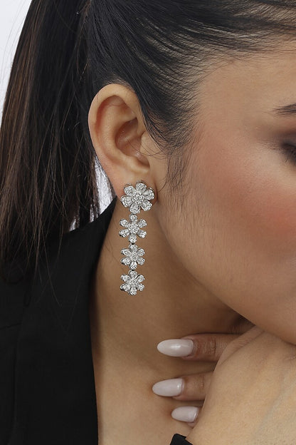 Floral Cascade Drop Earrings