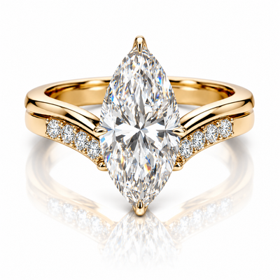 Duo marquise ring
