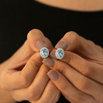 Celeste Aquamarine Studs