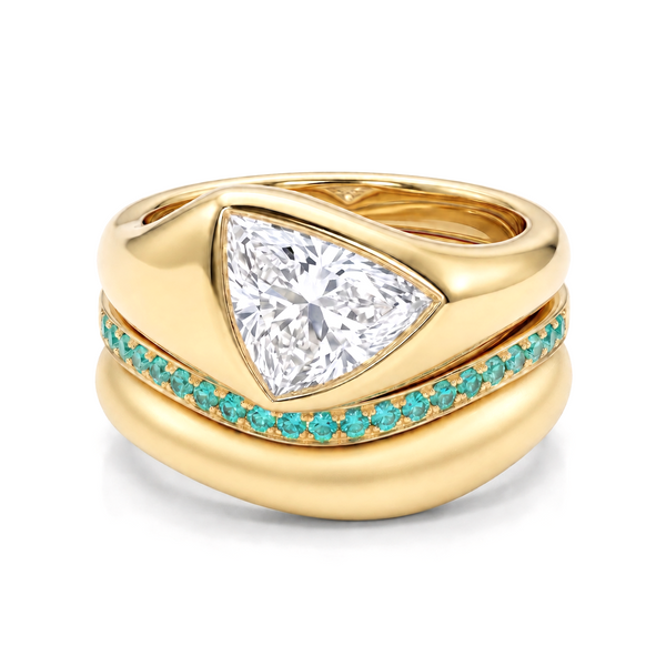 Bezel Dome Stack Ring