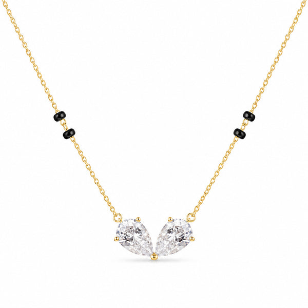 Twin Pear Mangalsutra Necklace