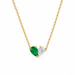Emerald Heart Toi Et Moi Necklace