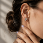 Eternal Heart Solitaire Studs