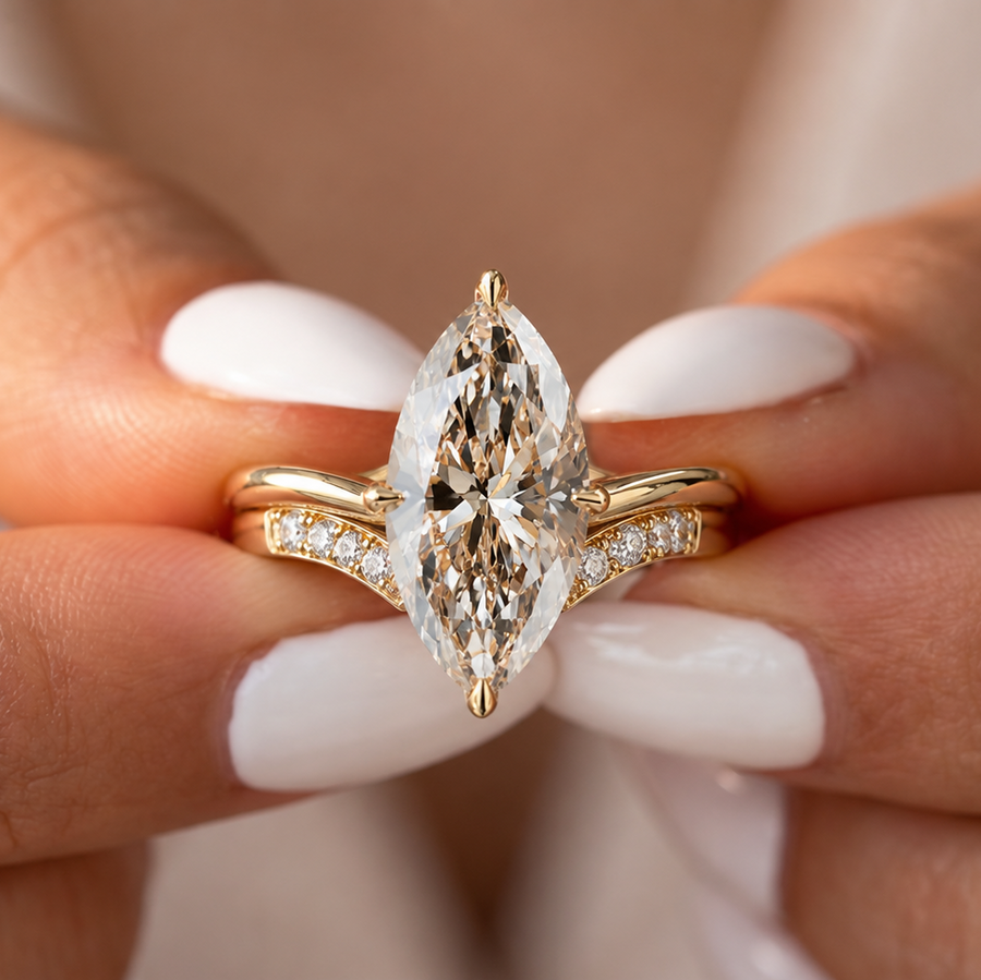 Duo marquise ring