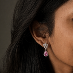 Pink Teardrop Earrings