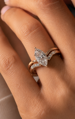 Duo marquise ring
