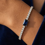 Emerald Centre Stone Tennis Bracelet