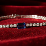 Emerald Centre Stone Tennis Bracelet