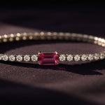 Emerald Centre Stone Tennis Bracelet
