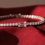 Emerald Centre Stone Tennis Bracelet