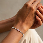 Emerald Centre Stone Tennis Bracelet