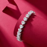 Heart Cut American Diamond Bracelet