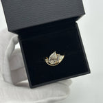 Pear Solitaire Ring