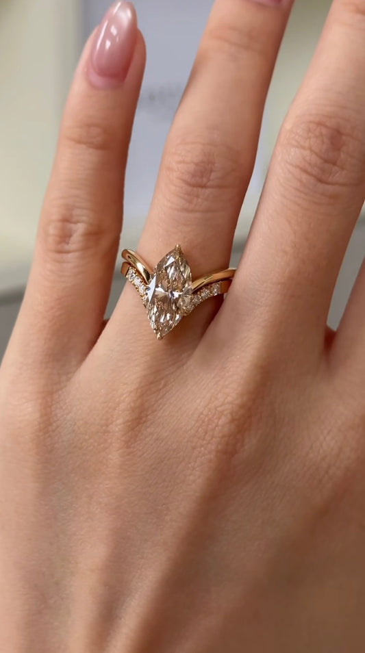 Duo marquise ring