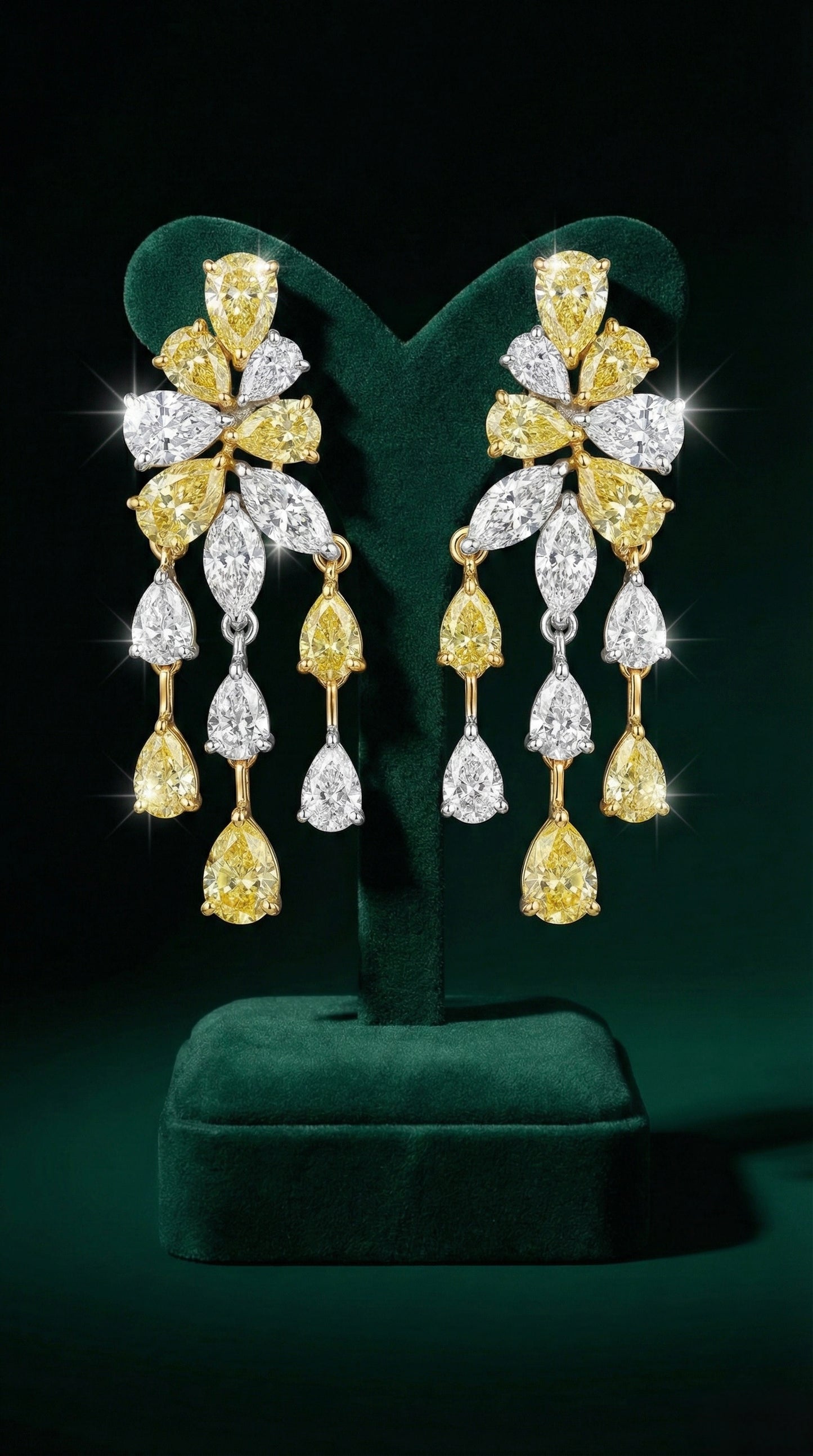 Golden Cascade Earrings