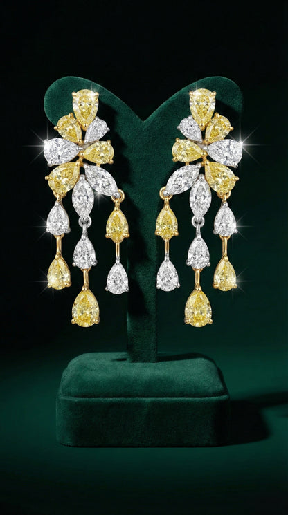 Golden Cascade Earrings