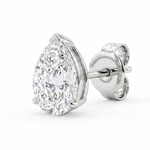 Classic Pear Solitaire Studs
