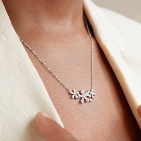 Starburst Petal Cluster Necklace