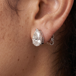Classic Pear Solitaire Studs