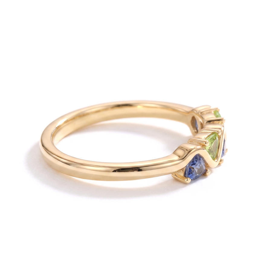 Mint Garnet Stone Ring