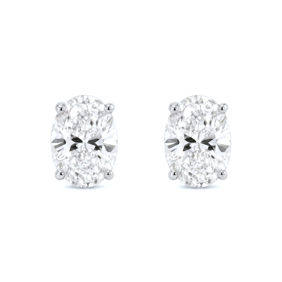 Classic Oval Solitaire Studs