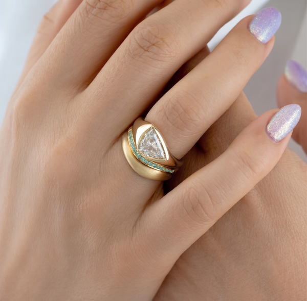 Bezel Dome Stack Ring