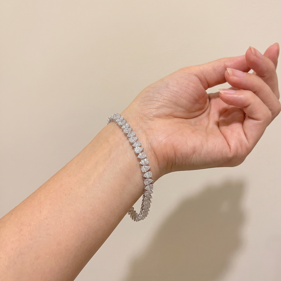 Pear Cut Tennis Bracelet