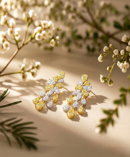 Golden Cascade Earrings