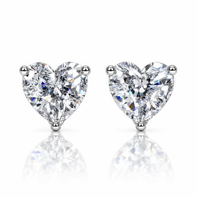Eternal Heart Solitaire Studs