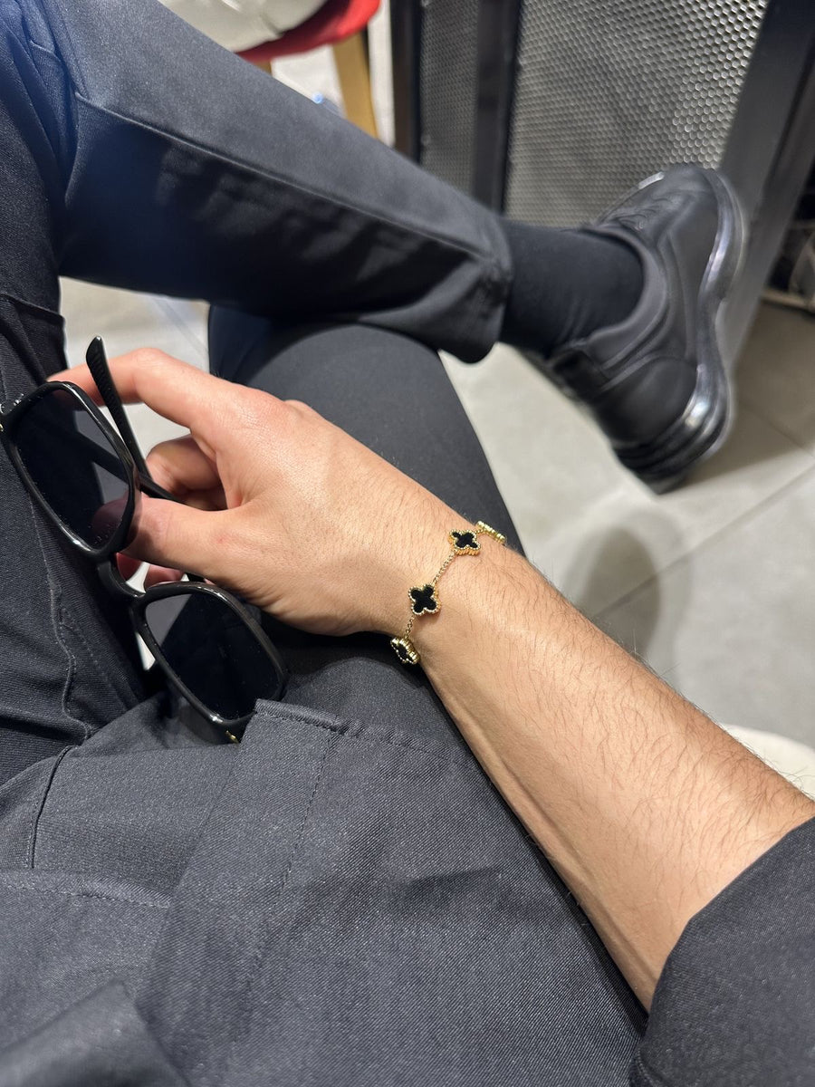 Noir Clover Bracelet – Black