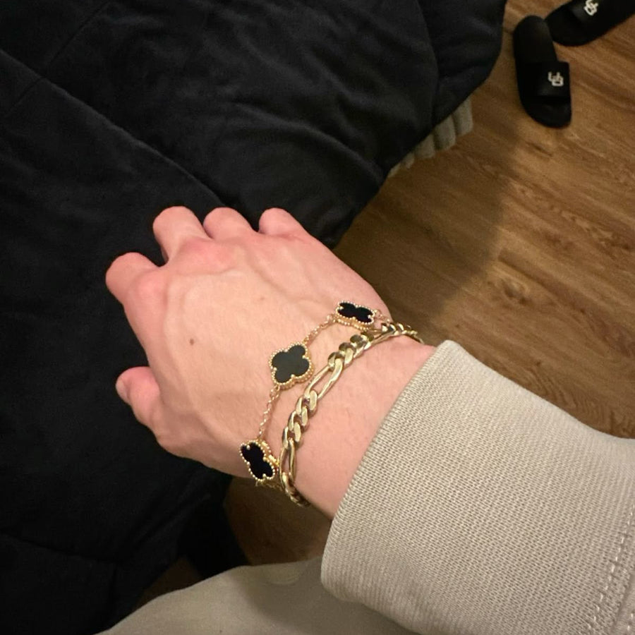 Noir Clover Bracelet – Black
