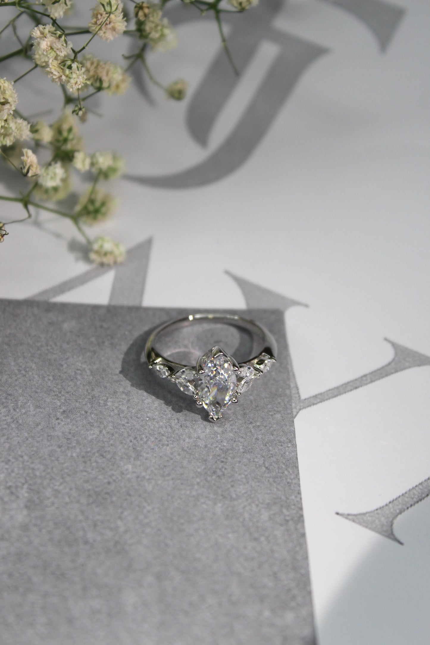 The Celeste Marquise Ring