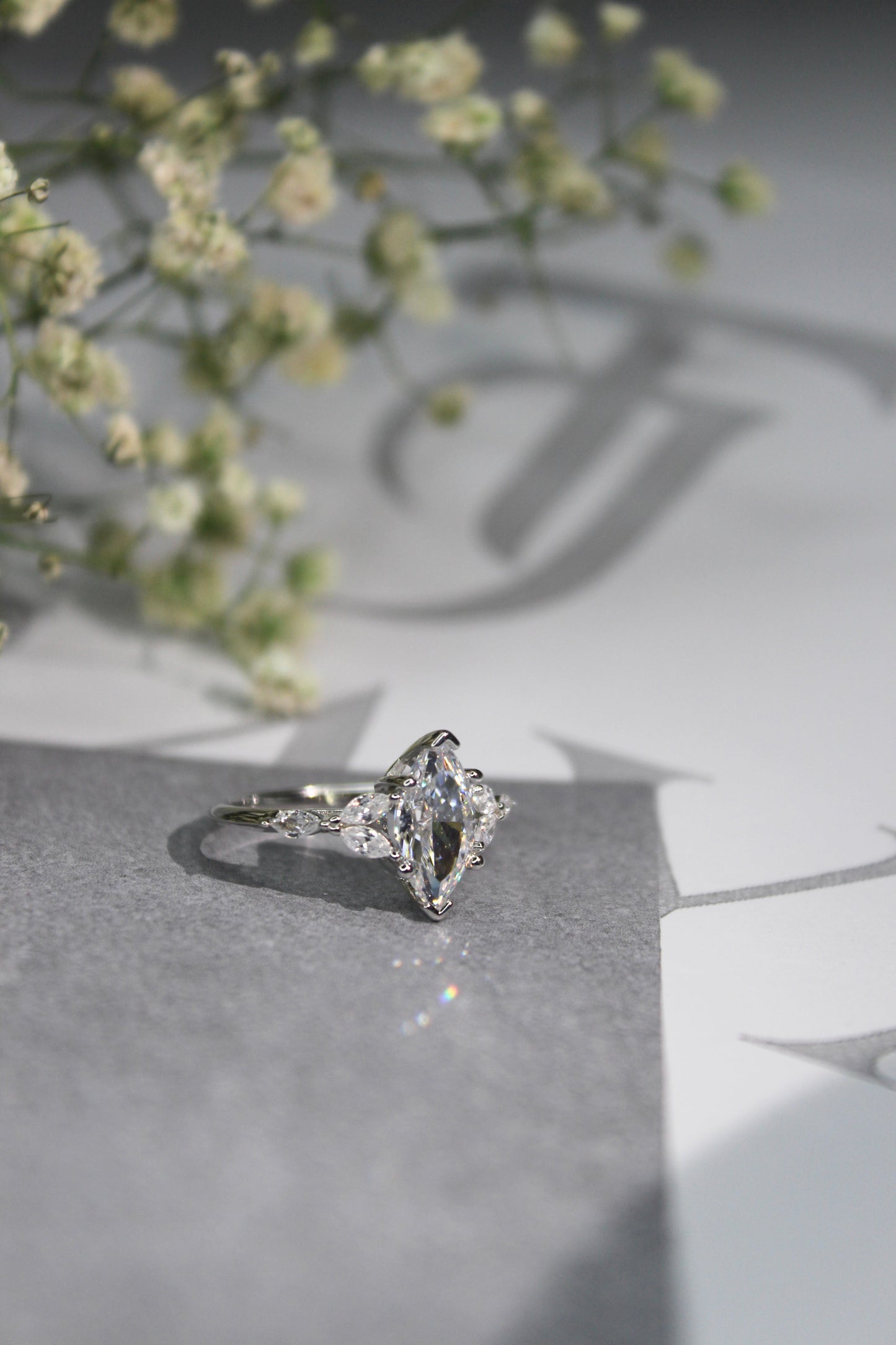 The Celeste Marquise Ring